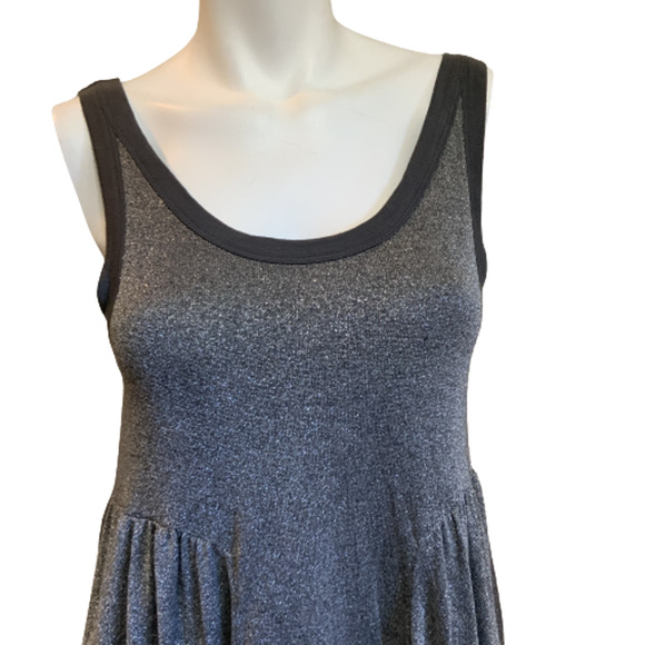 Free People Beach Dress Cruise Town Metallic Silver Summer Scoop Neck Small - Picture 5 of 8